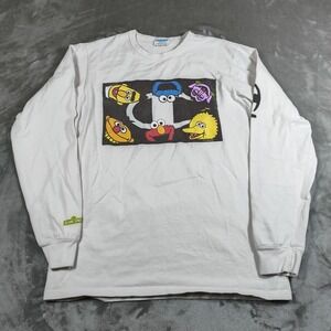 Vintage Champion X Sesame Street Shirt Mens Large Long Sleeve Big Bird Elmo Bert